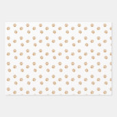 かわいい子犬の誕生日 ラッピングペーパーシート (正面2)