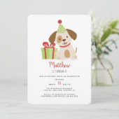 かわいい子犬の誕生日 招待状 (スタンド正面)
