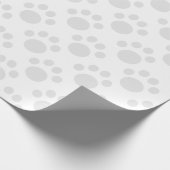 かわいい子犬の足のパターン ラッピングペーパー (角)