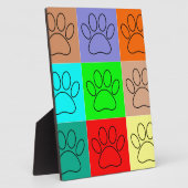 かわいい子犬の足を四角に フォトプラーク (側面)