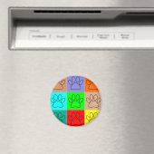 かわいい子犬の足を四角に マグネット (インサイチュ (食洗機))