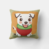 かわいい子犬の部屋の装飾 クッション (裏面)