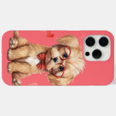かわいい子犬の電話ケース Case-Mate iPhoneケース (裏面 (横))