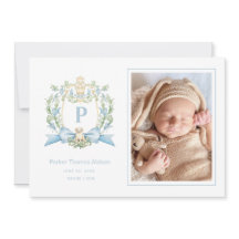 かわいい子犬の青いリボンクレスト | ベビーボーイ