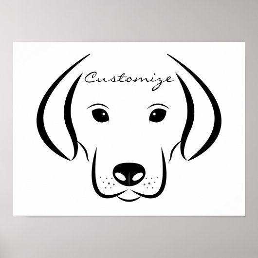 かわいい子犬の顔サンダー_コーブ ポスター (正面)