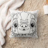 かわいい子犬の顔 クッション (ブランケット)