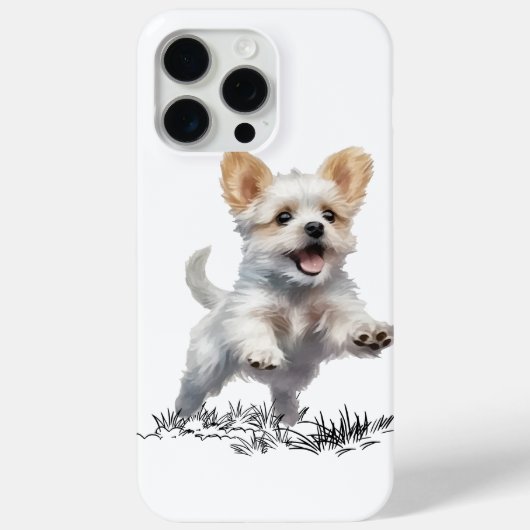 “かわいい子犬のiPhone 15 Pro Maxケース – 愛らしい犬 Case-Mate iPhoneケース (裏面)