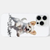 “かわいい子犬のiPhone 15 Pro Maxケース – 愛らしい犬 Case-Mate iPhoneケース (裏面 (横))