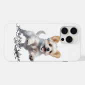 “かわいい子犬のiPhone 15 Pro Maxケース – 愛らしい犬  iPhoneケース (裏面横)