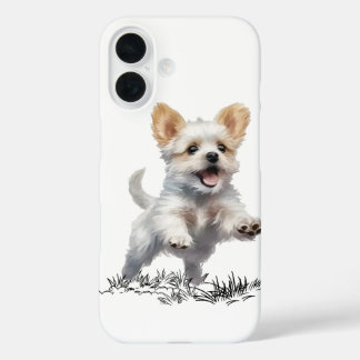 「かわいい子犬のiPhone 16ケース - 愛犬家のための」 iPhone 16ケース