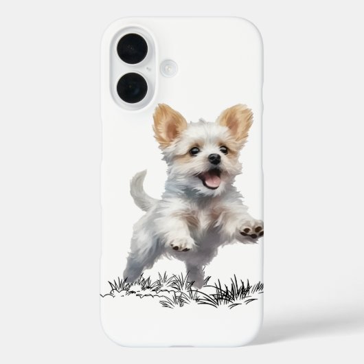 「かわいい子犬のiPhone 16ケース - 愛犬家のための」 Case-Mate iPhoneケース (裏面)