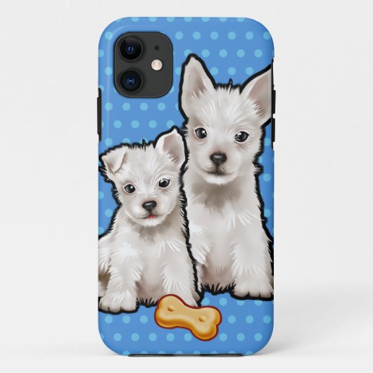 かわいい子犬のiPhone SE + iPhone 5/5Sの場合 Case-Mate iPhoneケース (裏面)