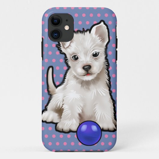 かわいい子犬のiPhone SE + iPhone 5/5Sの場合 Case-Mate iPhoneケース (裏面)