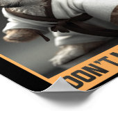 かわいい子犬は私と混乱しないように空手を知っている ポスター (角)