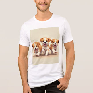 かわいい子犬を3人参加!! トライブレンドＴシャツ