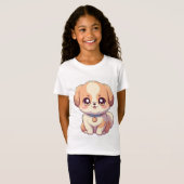 かわいい子犬アニメTシャ子供へツ – かわいい&セント Tシャツ (正面フル)