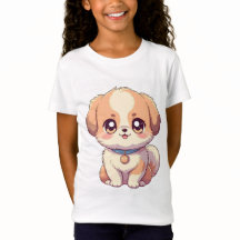 かわいい子犬アニメTシャ子供へツ – かわいい&セント