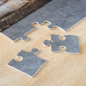 かわいい子犬イエローラブラドール ジグソーパズル (側面)