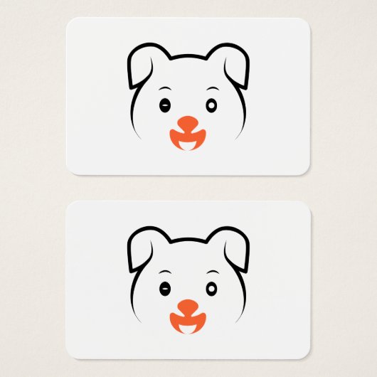 かわいい子犬ウインク (正面&裏面)