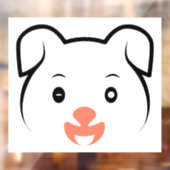 かわいい子犬ウインク ウィンドウサイン (シート2)