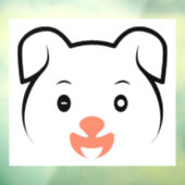 かわいい子犬ウインク ウィンドウサイン (シート3)