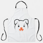 かわいい子犬ウインク エプロン (正面)