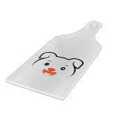 かわいい子犬ウインク カッティングボード (角)