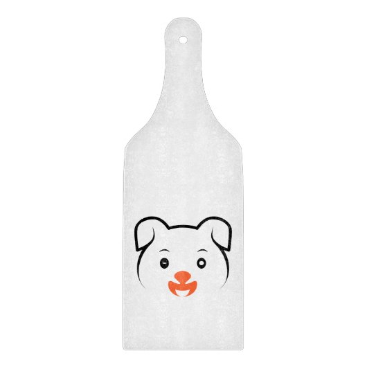 かわいい子犬ウインク カッティングボード (正面)