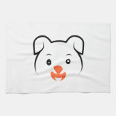 かわいい子犬ウインク キッチンタオル (横)