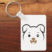 かわいい子犬ウインク キーホルダー (正面)