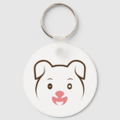 かわいい子犬ウインク キーホルダー (正面)