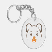 かわいい子犬ウインク キーホルダー (正面左)
