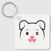 かわいい子犬ウインク キーホルダー (正面)