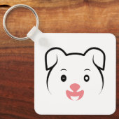 かわいい子犬ウインク キーホルダー (正面)