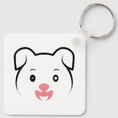 かわいい子犬ウインク キーホルダー (裏面)