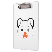 かわいい子犬ウインク クリップボード (左)
