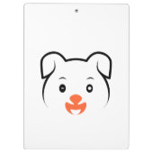 かわいい子犬ウインク クリップボード (裏面)