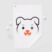 かわいい子犬ウインク ゴルフタオル (インサイチュ)