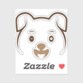 かわいい子犬ウインク シール (シート)