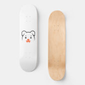 かわいい子犬ウインク スケートボード (正面)