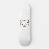 かわいい子犬ウインク スケートボード (正面)