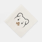 かわいい子犬ウインク スタンダードランチョンナプキン (角)