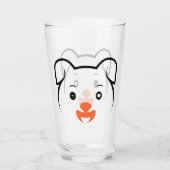 かわいい子犬ウインク タンブラーグラス (裏面)