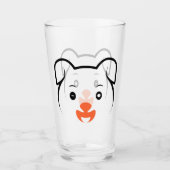 かわいい子犬ウインク タンブラーグラス (正面)