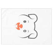 かわいい子犬ウインク テーブルクロス (正面(横))