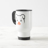かわいい子犬ウインク トラベルマグ (正面左)