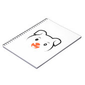かわいい子犬ウインク ノートブック (左側)