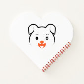 かわいい子犬ウインク ノートブック (裏面)