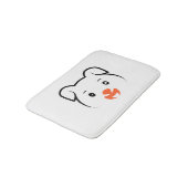 かわいい子犬ウインク バスマット (アングル)