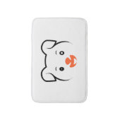 かわいい子犬ウインク バスマット (正面縦)